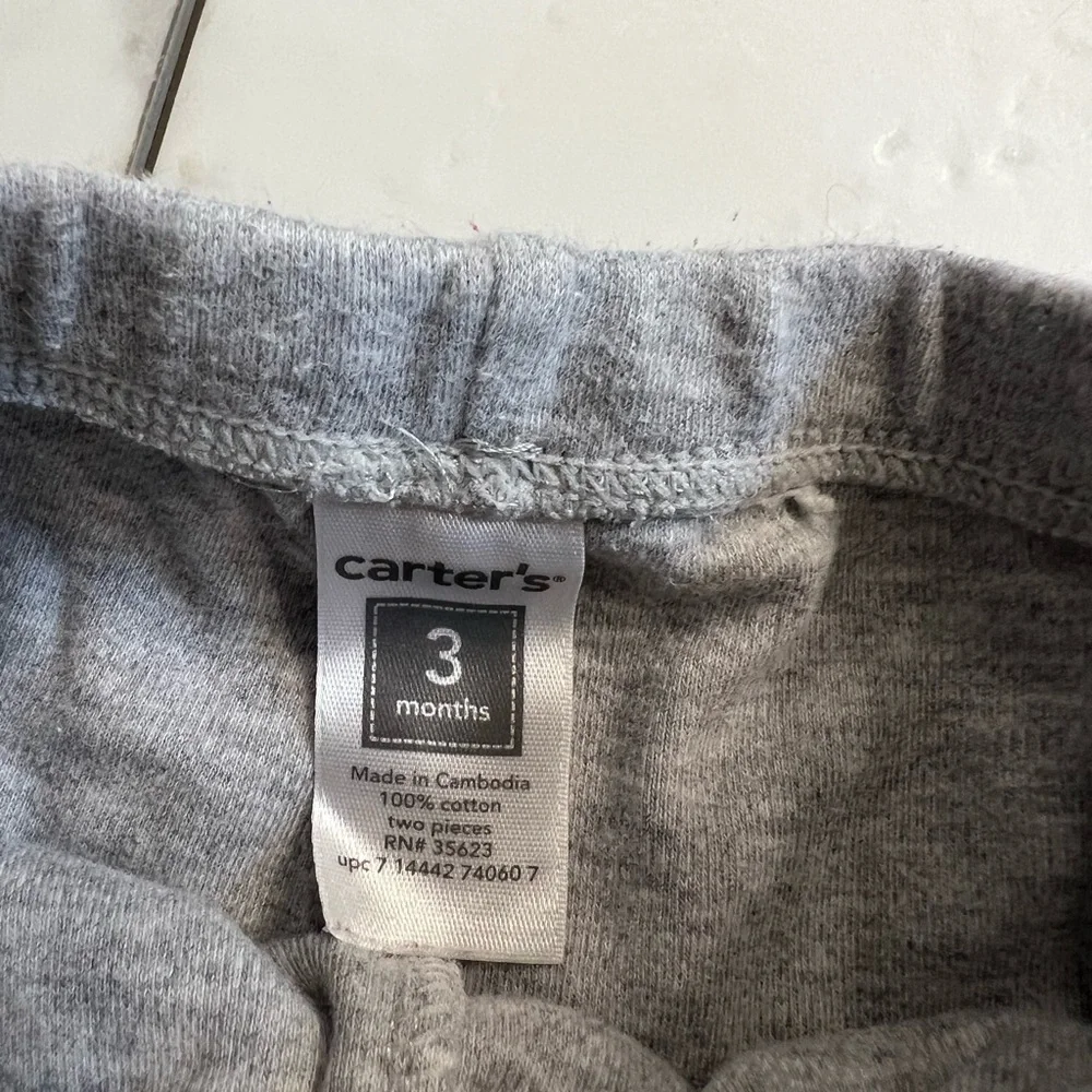 Carter's Light Gray Kids Joggers